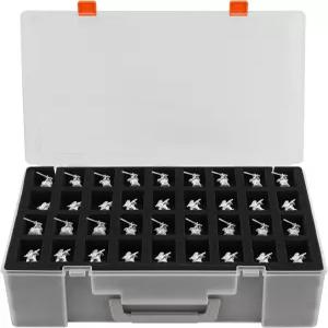 TPCY 미니어처 수납 견고한 휴대용 피규어 케이스 -108 슬롯 (투명)