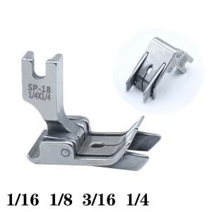 SP-18 더블 나이프 엣지 가이드 노루발  산업용 봉제 기계  플랫 자동차 단일 바늘 잠금 스티치 액세서리