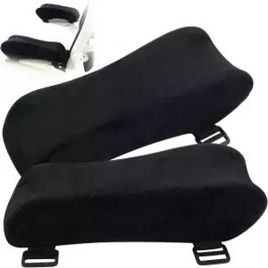 인체공학적 사무용 의자 팔 패드 의자용 메모리 폼 팔걸이 책상 커버 팔꿈치 압력 용 쿠션(2개 세트)