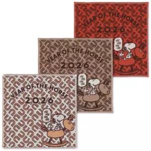 피너츠 스누피 3중 거즈 손수건(핸드타올)_말의 해 25x25cm