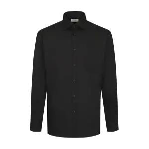 일반핏 뱀브 스판 사선 도비 긴소매셔츠 RPFSG1023-BK QJS181 YFN113