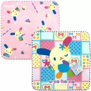 산리오 우사하나 미니 핸드타올(손수건) 25x25cm