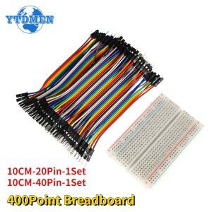 브레드 보드 400 포인트 솔더리스 PCB 빵 점퍼 와이어  라in 10cm/20cm 20pin/40pin  Arduino호환 키트 용