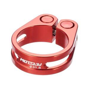 자전거 시트 포스트 클램프 31.8/34.9mm 알루미늄 합금 로드 바이크 중공 잠금 산악, 바이크(레드 31.8mm