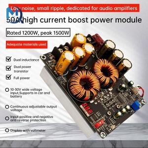1200W 50A 고전류 부스트 전원 공급 장치 모듈 듀얼 인덕터 오디오 증폭기 1200용 전체 전력 저 리플