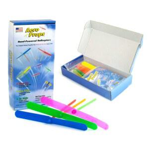 에어로 소품 - 플라잉 헬리콥터 플라스틱 연령대를 멀티 잠자리 미국산 핸드 10팩 스템 모든 소용돌이 스핀콥터 컬러 위한