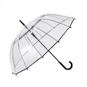 내구성 투명 장마용 자동 우산 가벼운 비닐 장우산