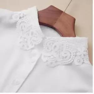 페이크 레이스 넥카라 이너 스넥 목캡 케이프 프릴 장식