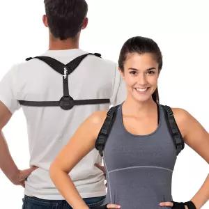 처프 상체 자세 교정기 남녀를 위한 사용하기 쉬운 조절 가능한 스트랩이 있는 등 및 어깨 척추 정렬을