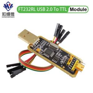 FT232 USB 2.0-TTL 레벨 다운로드 케이블-직렬 보드 어댑터 모듈 5V 3.3V 디버거-232 지원 win10