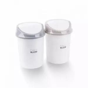 [생활] 다용도휴지통 다용도 사무실 휴지통 원형 쓰레기통 6L 원룸 스윙