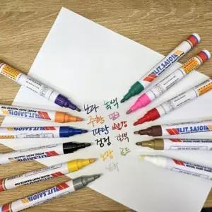 [문구/오피스] 12색 컬러 유성 페인트