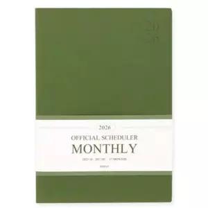 [문구/오피스] 먼슬리 스케줄러 그린무스 A4 월간 다이어리 2026 오피셜 빅
