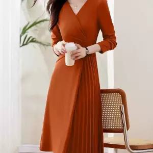 가을 빅사이즈 드레스 크리스마스 긴팔 사이즈 중년 블랙