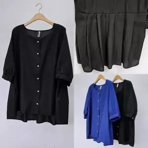 위쉬몰 BG 데이백플리츠블라우스(S305H406) 빅사이즈 (16287370A)