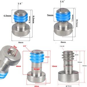 카메라 케이지용 스테인레스 스틸 장착 나사 탑 핸들 퀵 릴리스 플레이트 1/4