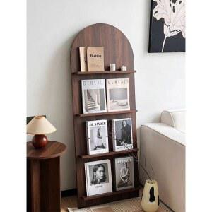 도서관 책 잡지 진열대 홍보물 학교 전시대 수납장