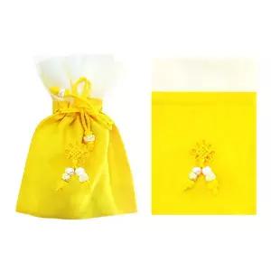 주머니 용돈 노랑 복주머니 한복 복주머니 선물포장 예쁜포장지 구디백