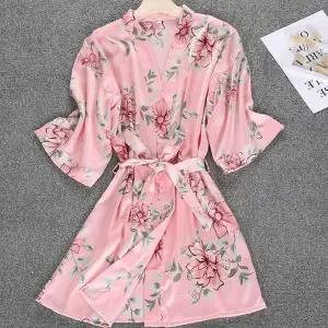 [리더스] 패턴 실크 소프트 소재 로브 가운 포인트룩 (15831229A)