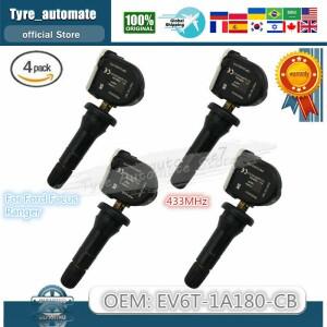 4pcs Trye 압력 센서 TPMS EV6T-1A180-CB 포드 포커스 Kuga Ford Mondeo Mk5 Ecosport Focus B-Max Fiesta
