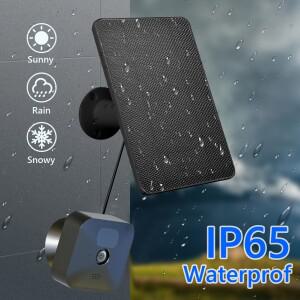 Blink XT 및 실외 카메라용 고무 플러그가 있는 4W 방수 태양 전지 패널 배터리 충전기