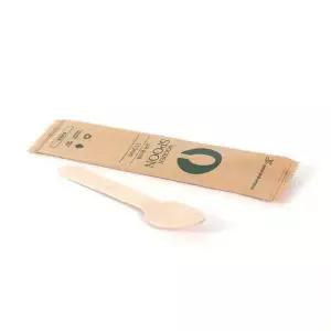 나무스푼 11cm 개별 포장 200개 나무스푼 수저 스푼 포크