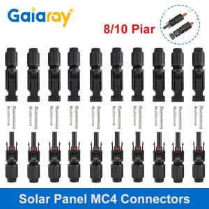 태양광 패널 케이블 커넥터  암수 PV 30A 1000VDC IP67 방수 와이어 플러그 10 쌍