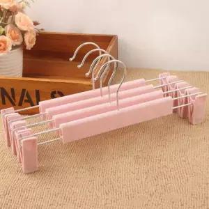 옷장정리 바지걸이 10p세트 핑크 바지옷걸이