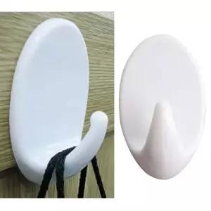 부착형 플라스틱 원형행거 대형 5개행거 옷걸이 부착행거 벽걸이 부착고리