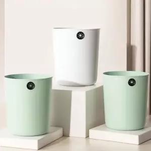 인테리어 사각 휴지통 쓰리게통 비닐고정 12L