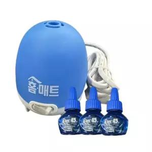 쿨샵 홈매트 모기잡이 리퀴드에스 훈증기1개 리필3개 모기잡기 해충잡기