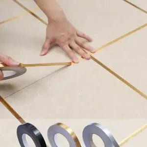 은박 포인트띠지 띠벽지 띠시트지 단색 문틀 메탈