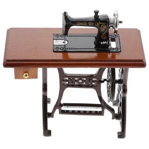 가상 재봉틀 미니 소형어처 장면 모델  봉제 인형  인형의 집 장식