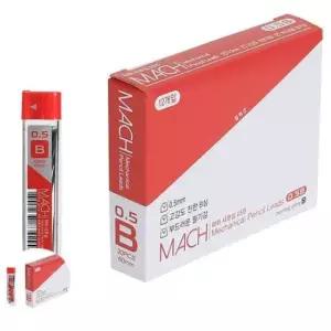 [문구/오피스] 학생용샤프심 낱개 케이스 사무용 색깔 1000 마하 샤프심 0.5 B 1박스 12개입