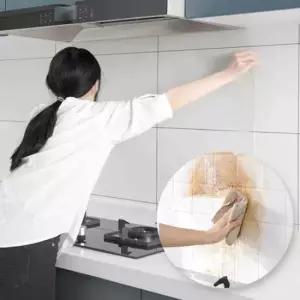 주방 기름때 방지 투명 시트지 싱크대 벽면 부엌 오염차단 방수 보호 필름 키친 커버