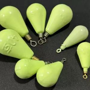 축광 문어 봉돌 야광추 구멍釣魚