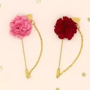 어버이날 카네이션 브로치 여성부토니에