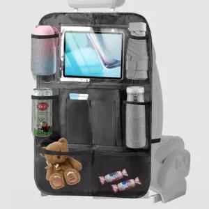 다용도 멀티 자동차 차량 카시트 보호 매트 커버 포켓 보관 정리 수납 뒷좌