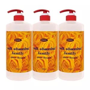 에바스 밀크 샴바드 7호 그린 부케향 1000ml 3개팩