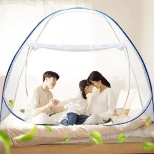 [콩심팥심]패밀리 모기장 1인용 침대 원터치 캐 접이식모기장 1인용모기장