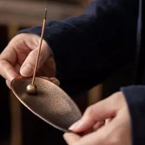 [콩심팥심]메탈 홀더 받침 피우기 스틱 꽂이 페이퍼 향 인 센스콘