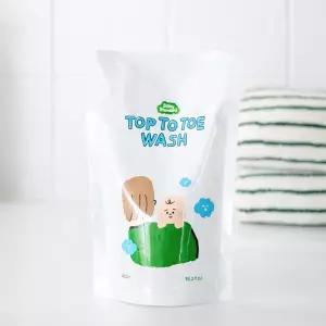 [베이비스탠다드] 탑투토워시 리필 450ml 아기 약산성 올인원 바디워시 바스앤샴푸