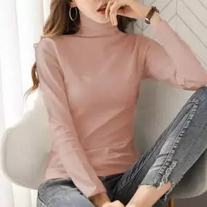 터틀넥 기모 티셔츠 폴라 베이직 목티