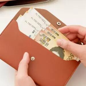 세뱃돈 지갑 용돈 가죽 장지갑 봉투 지갑돈 상품권 지폐