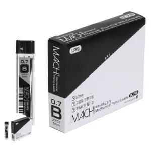 [문구/오피스] 학생용샤프심 낱개 케이스 사무용 색깔 1000 마하 샤프심 0.7 B 1박스 12개입