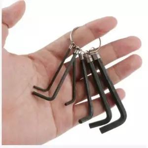 육각렌치 자전거 공구 키링 다용도