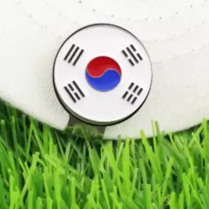 골프 볼마커 자석 국기 마크