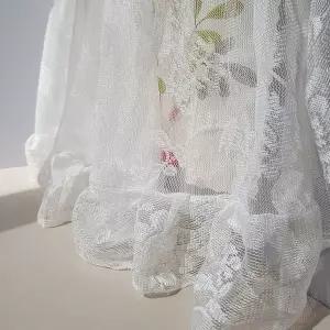 꽃무늬 침대 가림막 커튼 창문용 패브릭 15 2미터 블라인드커튼