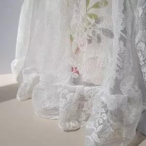 [콩심팥심]꽃무늬 침대 가림막 커튼 창문용 패브릭 15 2미터 블라인드커튼