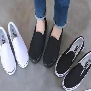 여성 무지 베이직 슬립온 슈즈 기본 단화 스니커즈 WFFXLO1